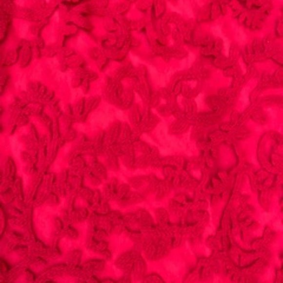 Tadashi Shoji Red Embroidered Cocktail Dress, V-neck, Bodycon, Holiday - Picture 4 of 11